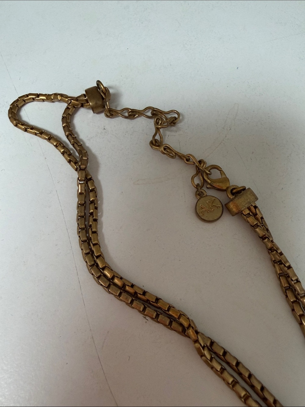 Anne Klein Gold-Tone Heart Pendant Necklace with Lion Motif - Picture 4 of 4